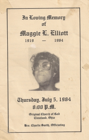 Maggie Vanzant-Elliott 
1919 - 1984